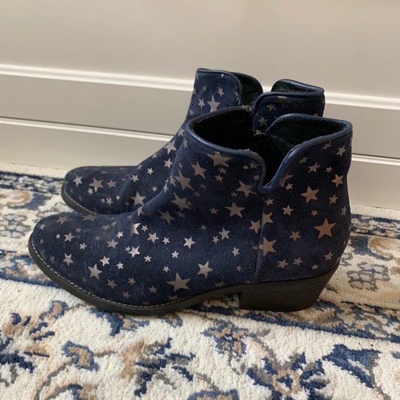 Blue Suede Star 🌟 Booties - Picture 1 of 8